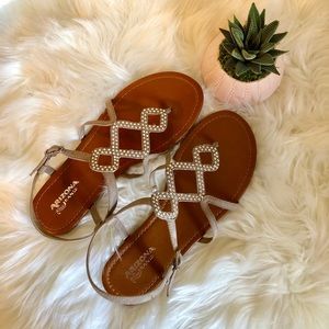 NWOT Arizona Rhinestone Sandals